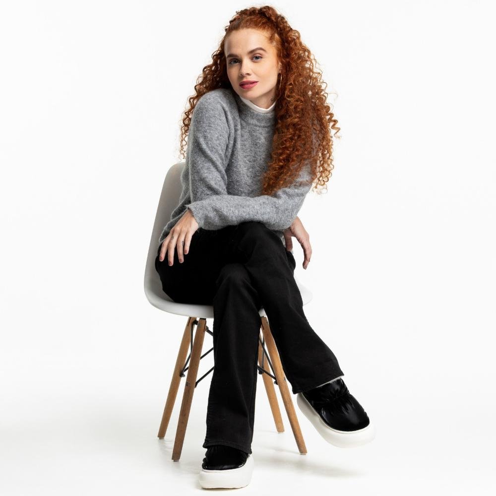 Pantufa Bota Feminina Flowfa Blair Flbla Preto Preto 11