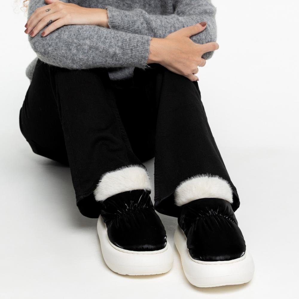 Pantufa Bota Feminina Flowfa Blair Flbla Preto Preto 12