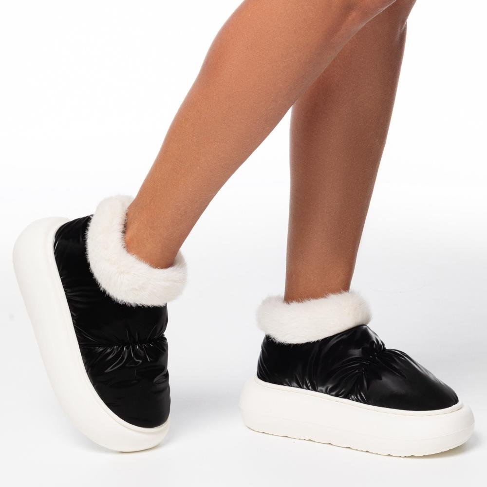 Pantufa Bota Feminina Flowfa Blair Flbla Preto Preto 13