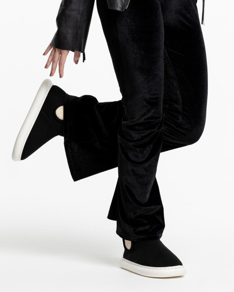 Pantufa Bota Feminina Flowfa Blair Flbla Preto Preto 10