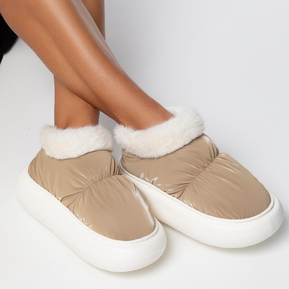 Pantufa Bota Feminina Flowfa Blair Flbla Marrom Marrom 14