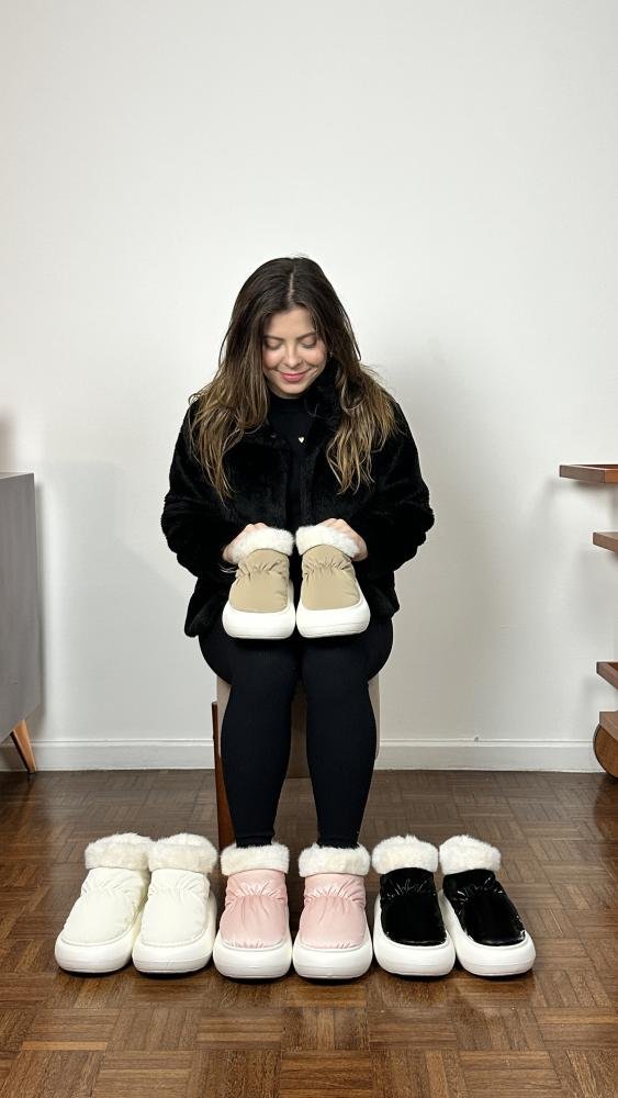 Pantufa Bota Feminina Flowfa Blair Flbla Marrom Marrom 15