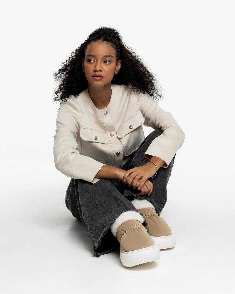 Pantufa Bota Feminina Flowfa Blair Flbla Marrom Marrom 9