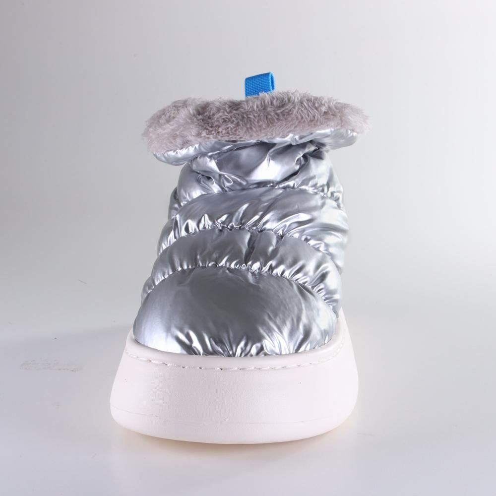 Pantufa Bota Feminina Flowfa Serena Prata Prata 5