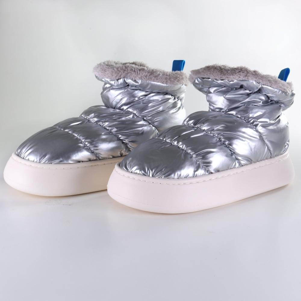 Pantufa Bota Feminina Flowfa Serena Prata Prata 7