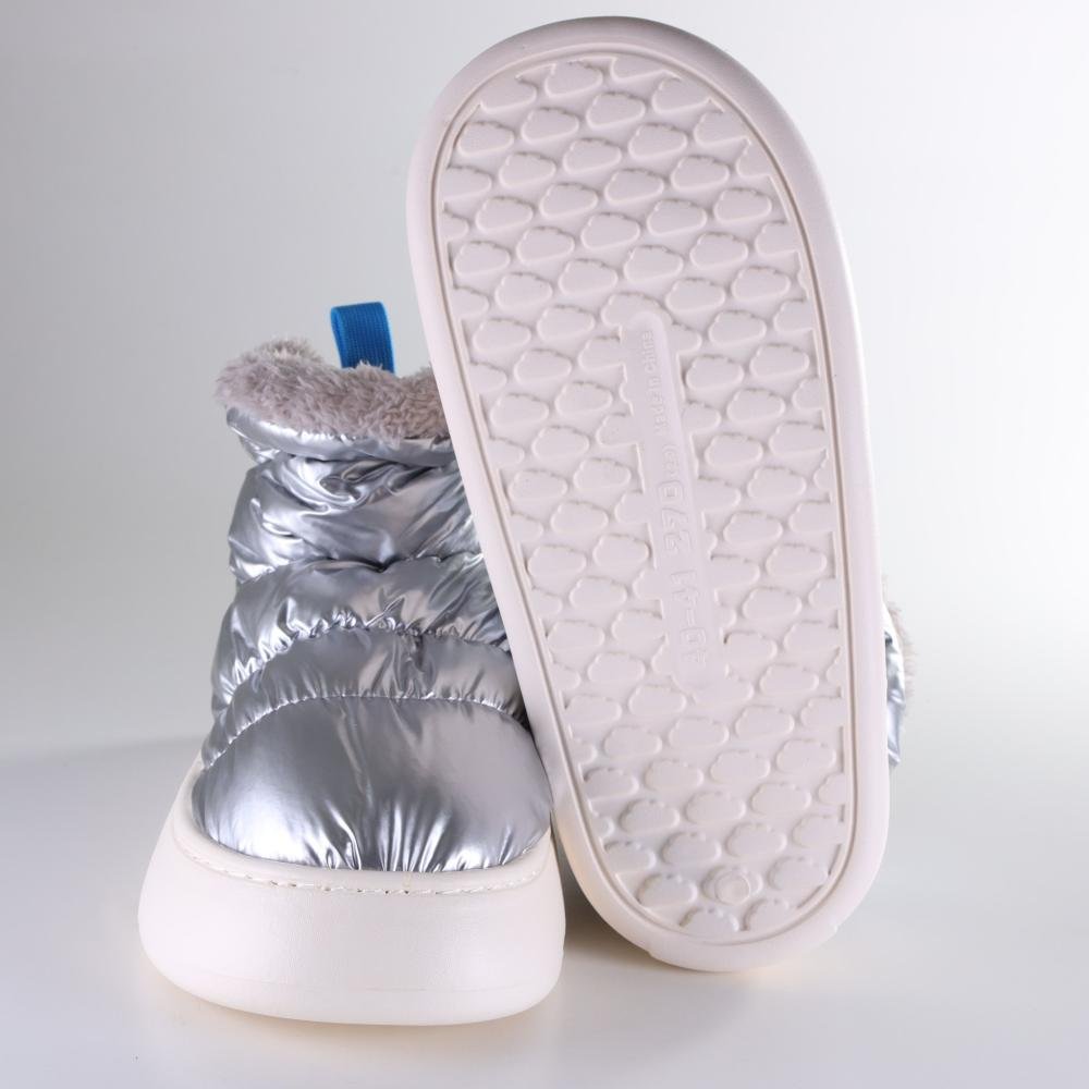 Pantufa Bota Feminina Flowfa Serena Prata Prata 10