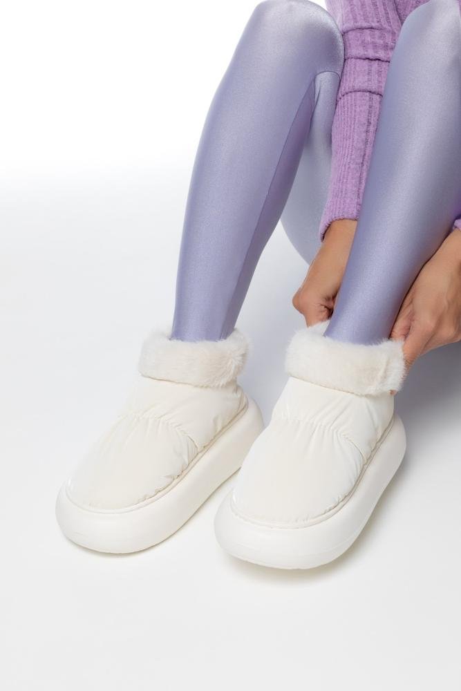 Pantufa Bota Feminina Flowfa Blair Flbla Branco Branco 9