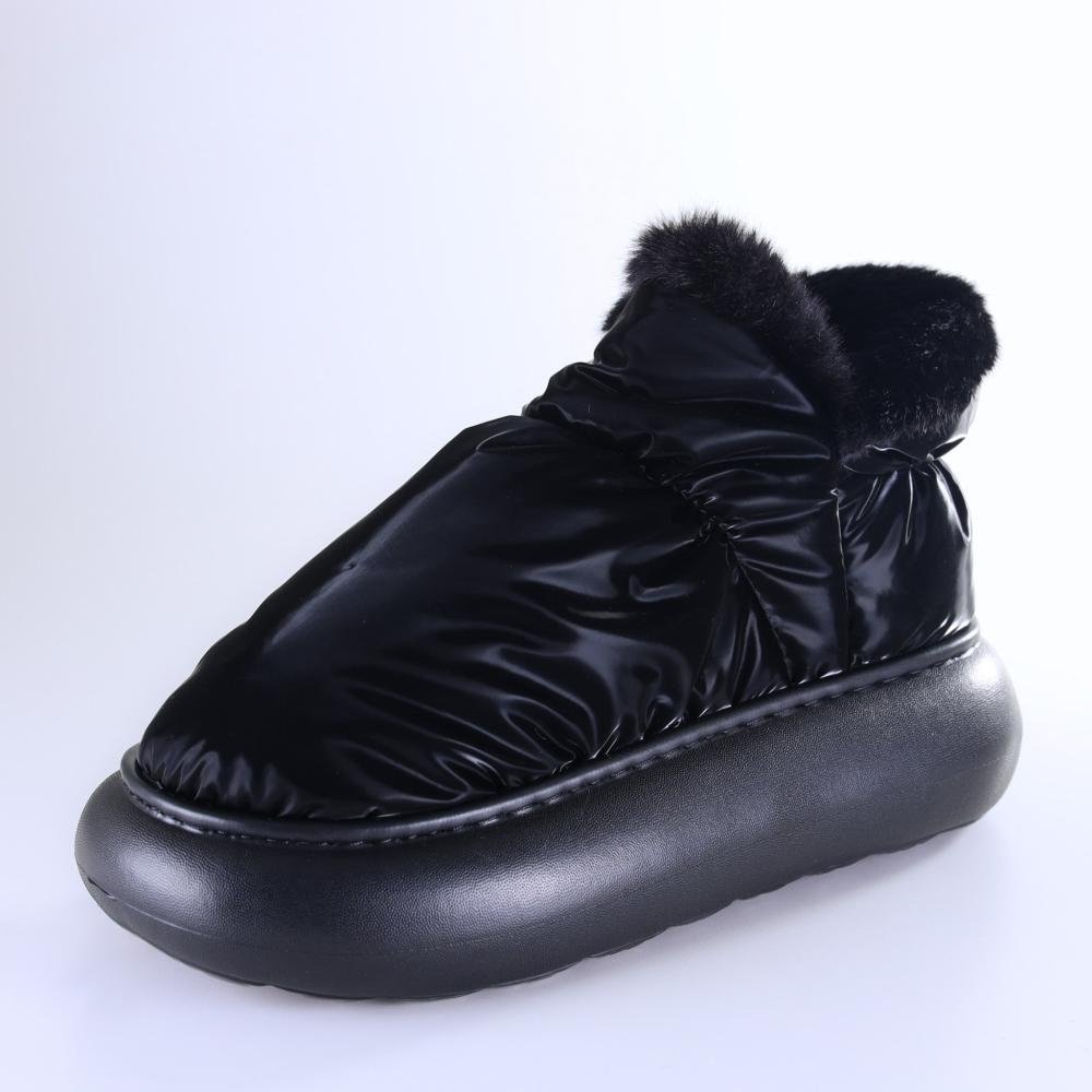 Pantufa Bota Feminina Flowfa Lucy Classic All Black Preto 3