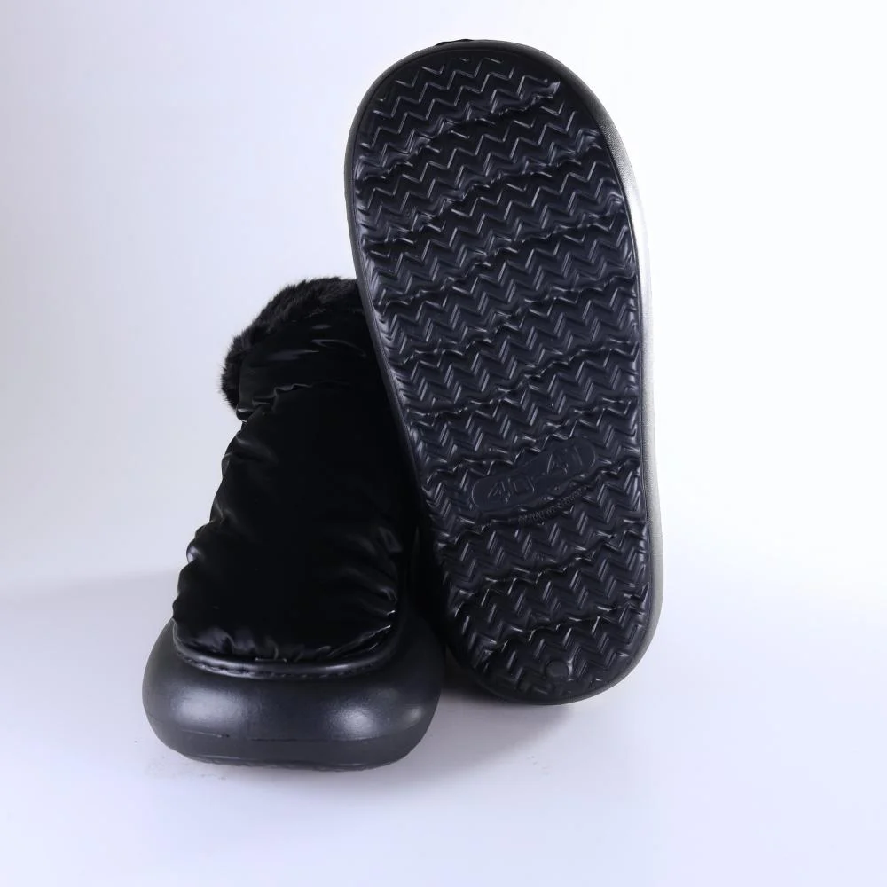 Pantufa Bota Feminina Flowfa Lucy Classic All Black Preto 4