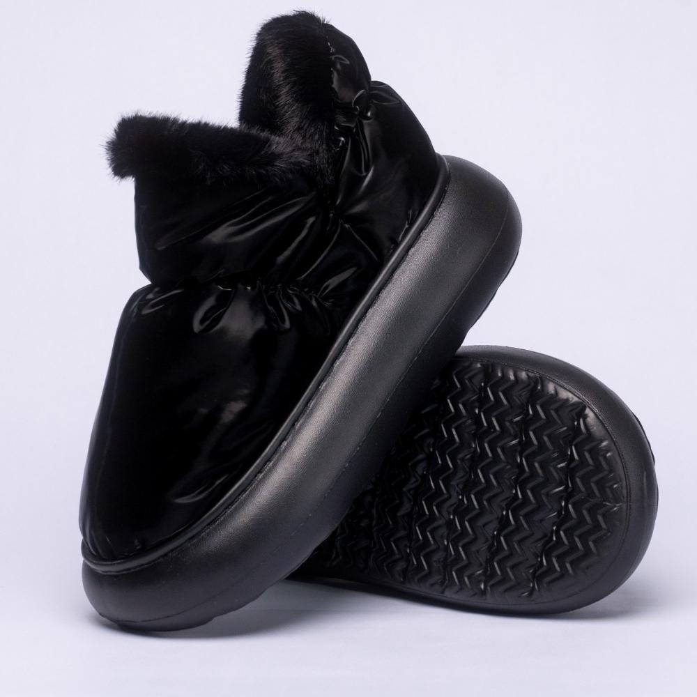 Pantufa Bota Feminina Flowfa Lucy Classic All Black Preto 6