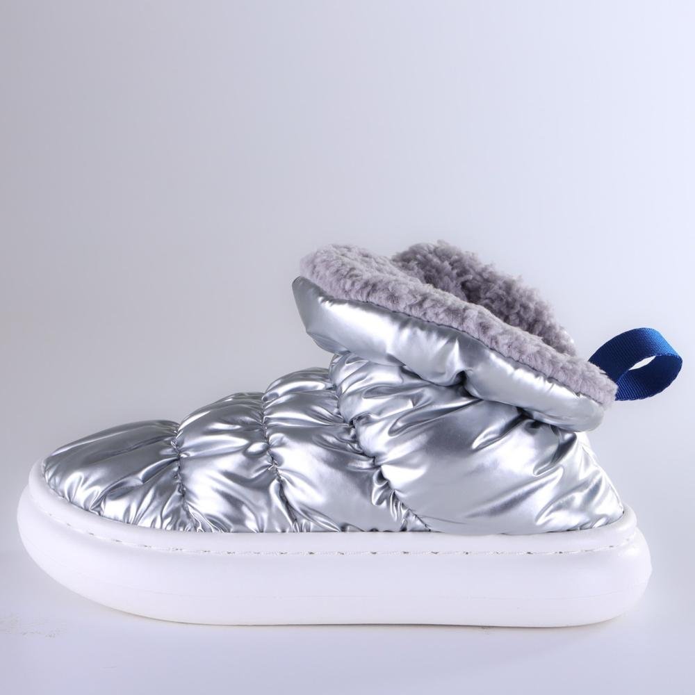 Pantufa Infantil Flowfa Mini Katy Prata Prata 3