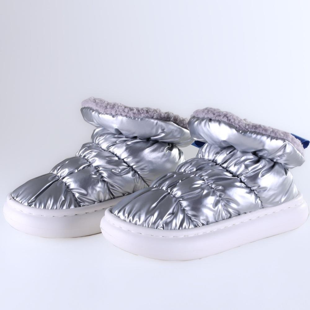Pantufa Infantil Flowfa Mini Katy Prata Prata 6