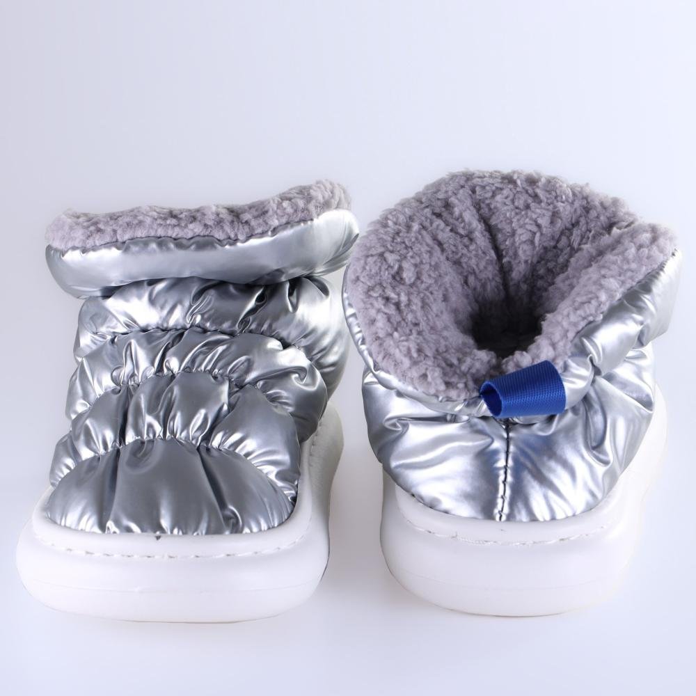 Pantufa Infantil Flowfa Mini Katy Prata Prata 8