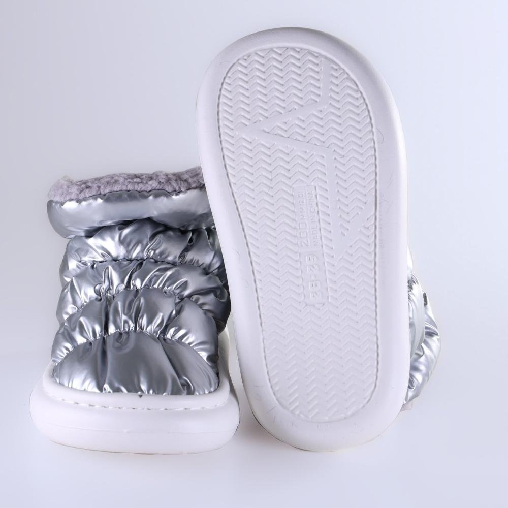 Pantufa Infantil Flowfa Mini Katy Prata Prata 9