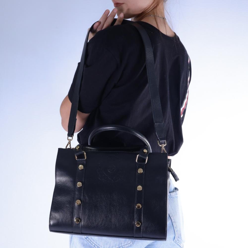 Bolsa Feminina Zariff Tote Luxo 151c Preto Preto 6