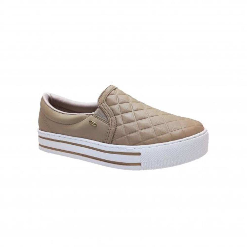 Tênis Via Marte Feminino Slip On 010-024 Creme Bege 3