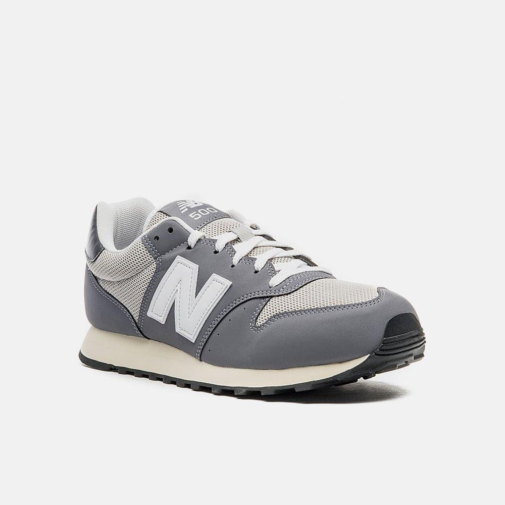 Tênis Masculino New Balance GM500v2 Grafite Branco Cinza 3