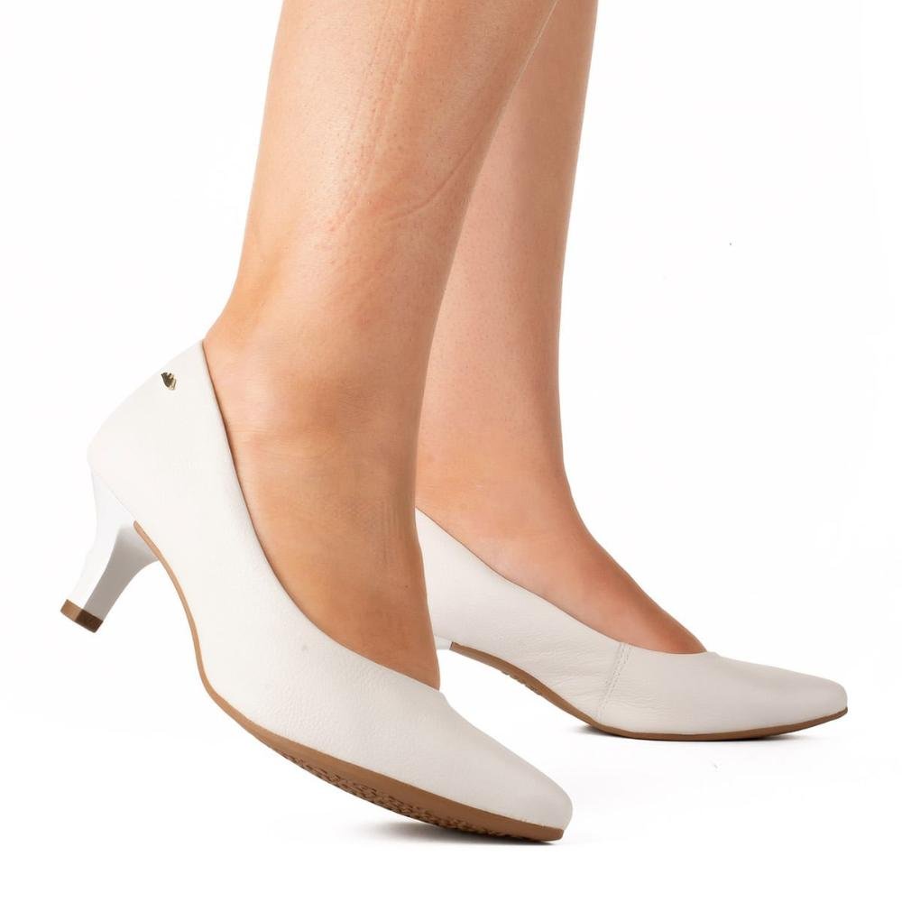 Scarpin Dakota Feminino G9381 Branco Branco 3