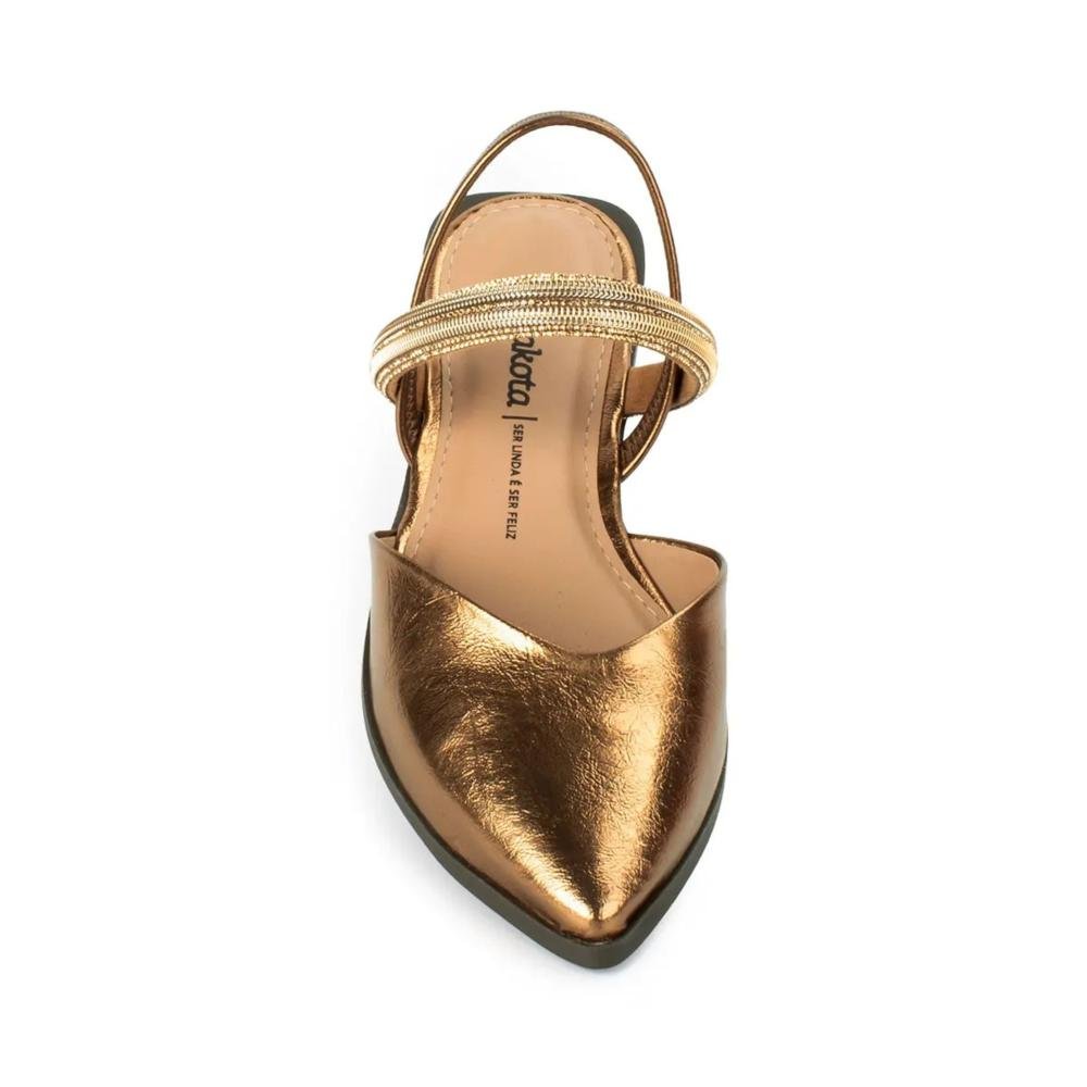Sapatilha Dakota Feminino D0214 Bronze Dourado 6