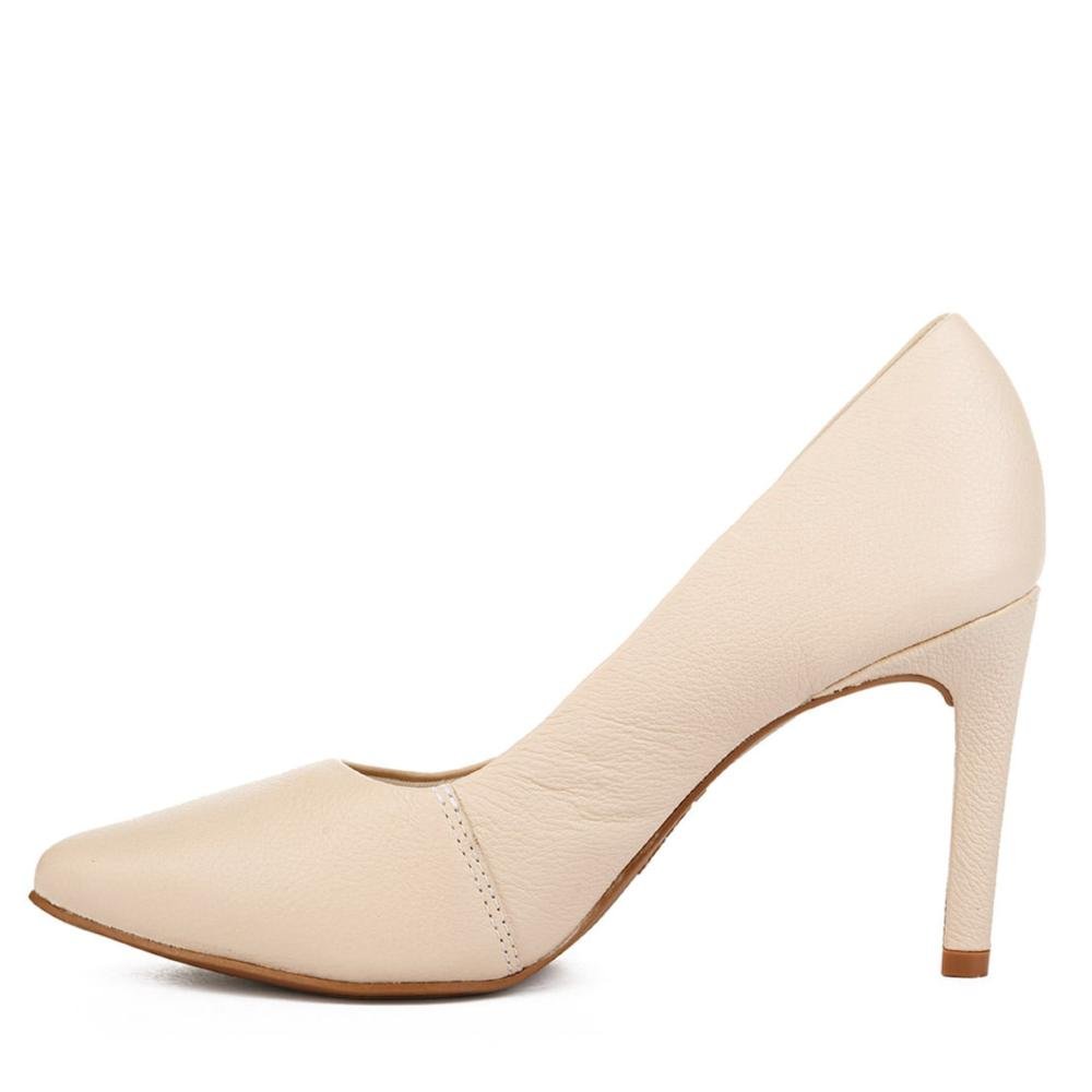 Scarpin Feminino Dakota Salto Alto G5051 Tule Branco 3