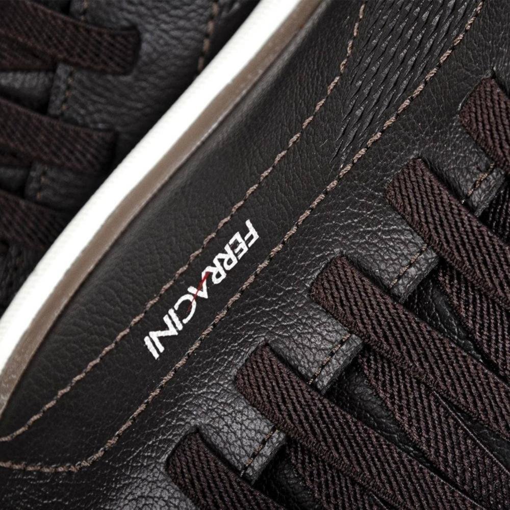 Tênis Masculino Ferracini Star 1063c Carbono Preto/Marrom 4