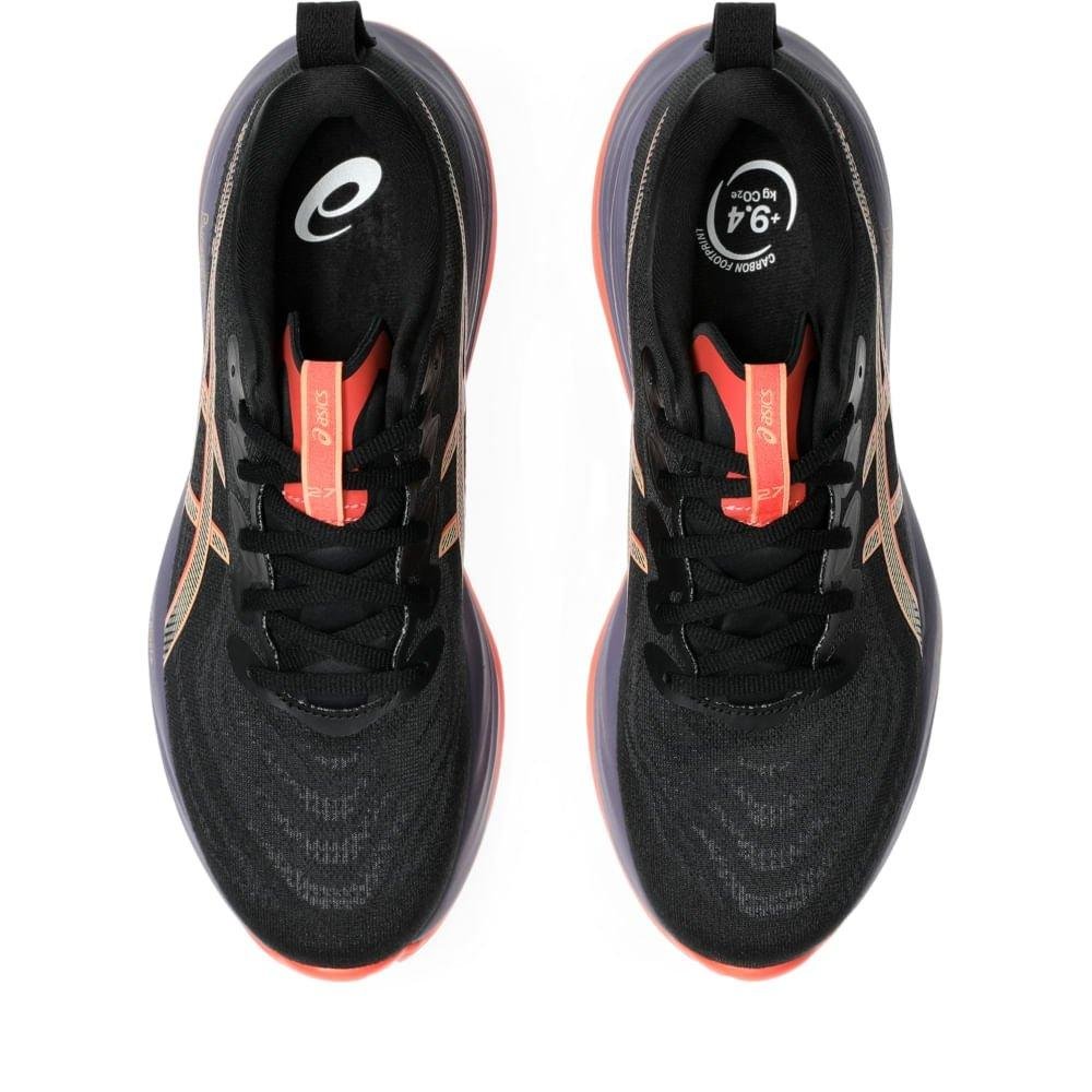 Tênis Asics Masculino Cumulus 27 Preto/Coral Preto/Roxo/Rosa 6