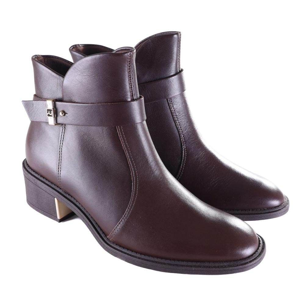 Bota Ramarim Feminina Couro 25-65103 Cafe Marrom 3