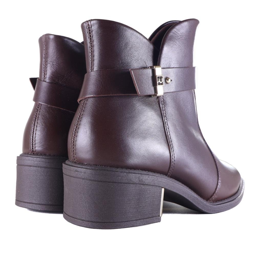 Bota Ramarim Feminina Couro 25-65103 Cafe Marrom 5