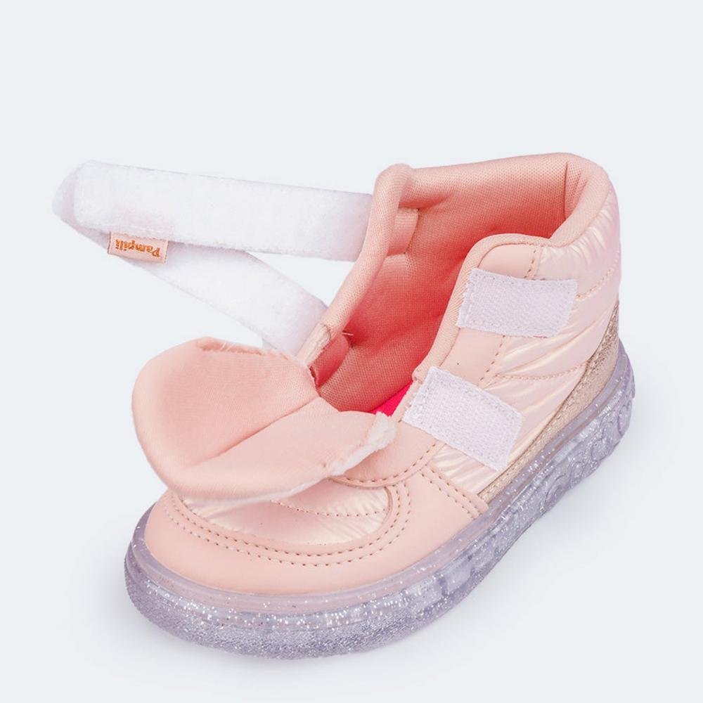 Tênis Infantil Feminino Pampili com LED 483.041.000 Rosa Rosa 5