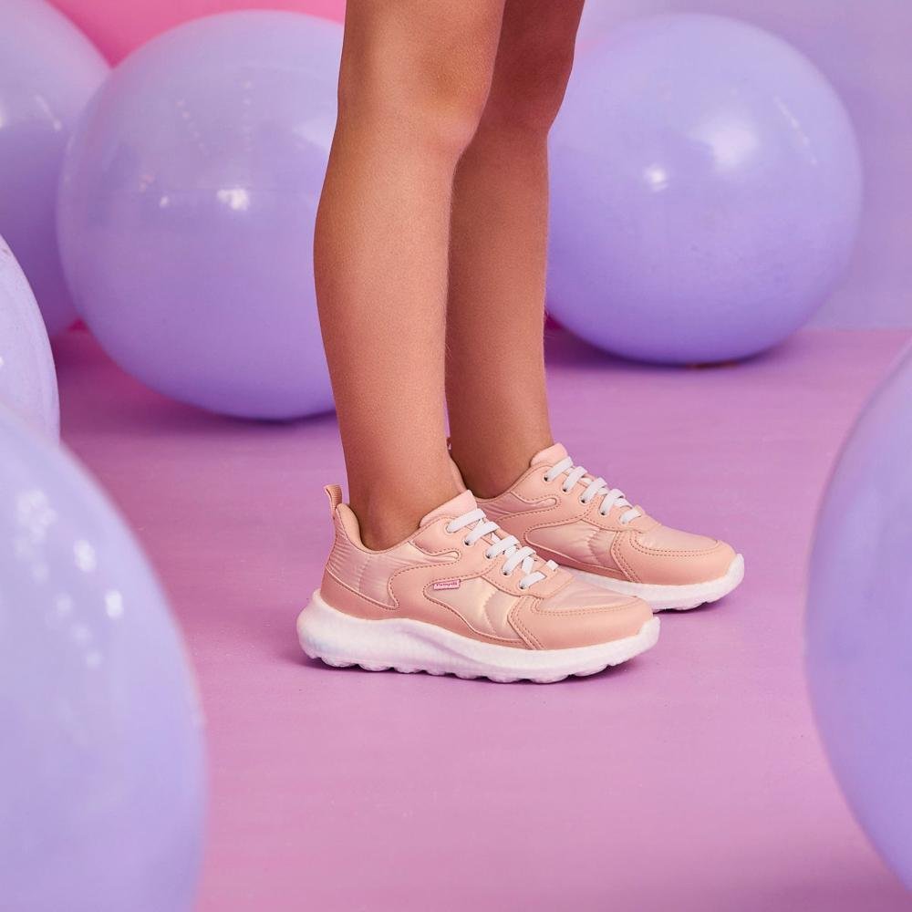 Tênis Infantil Feminino Pampili com Solado Bubble 746.014.000 Rosa Rosa 2