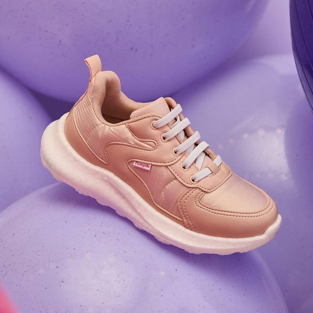 Tênis Infantil Feminino Pampili com Solado Bubble 746.014.000 Rosa Rosa 4