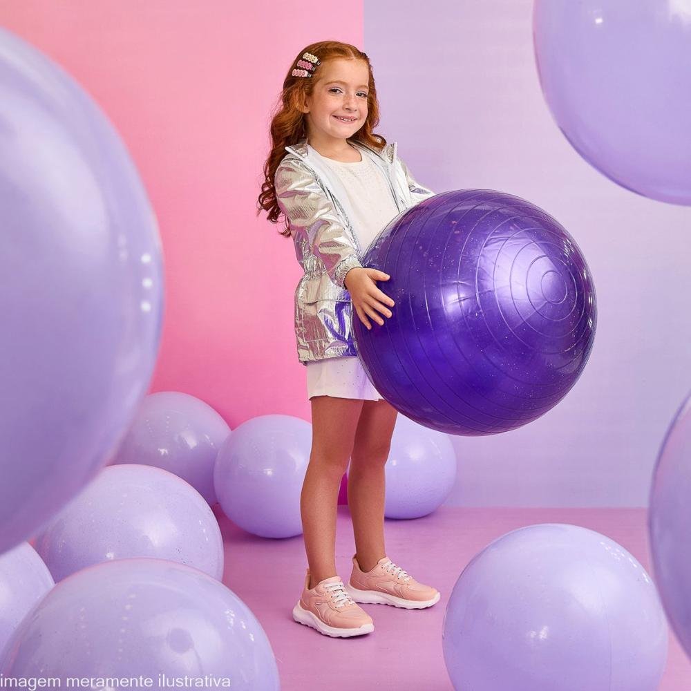 Tênis Infantil Feminino Pampili com Solado Bubble 746.014.000 Rosa Rosa 6