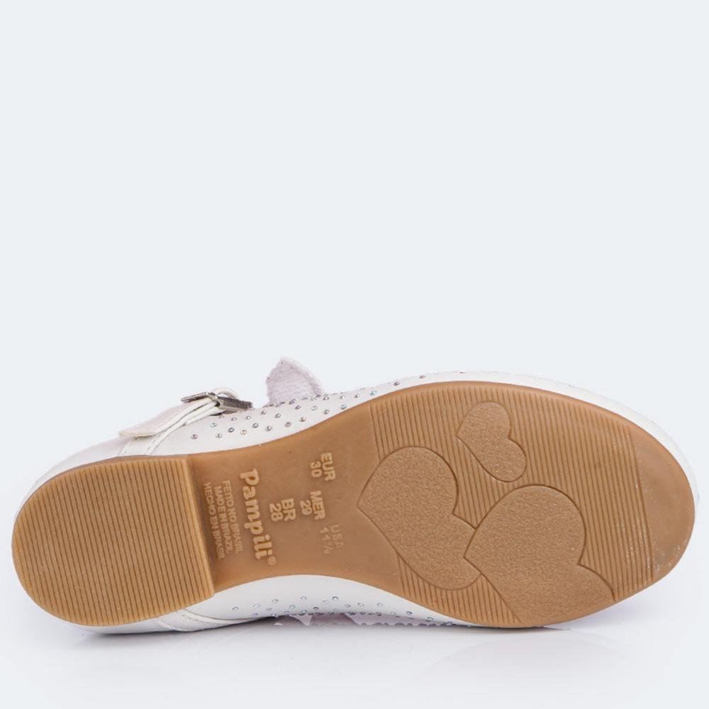 Sapatilha Infantil Pampili Angel com Strass 100.537.000 Branco Branco 7