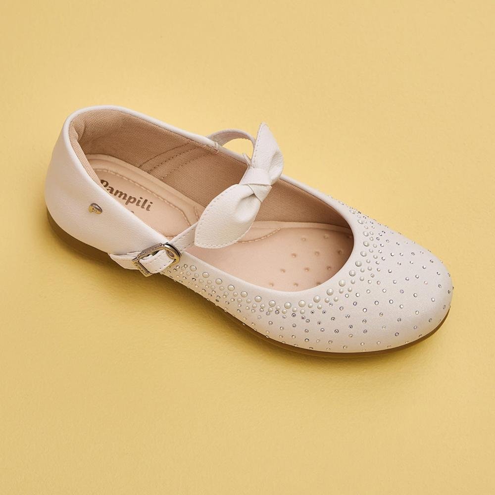 Sapatilha Infantil Pampili Angel com Strass 100.537.000 Branco Branco 8