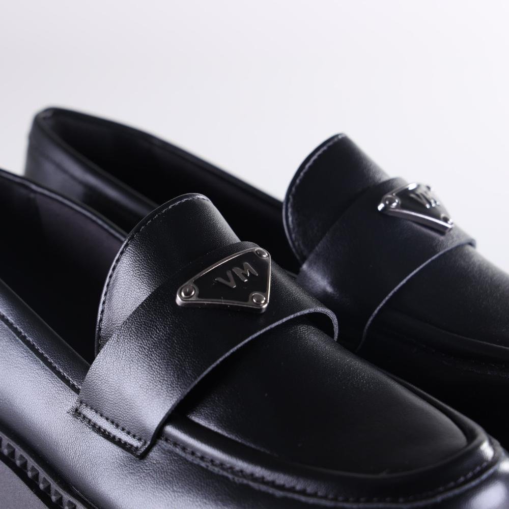 Mocassim Feminino Via Marte 250-002 Preto Preto 4