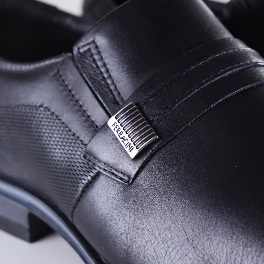 Sapato Social Masculino Ferracini Solado Porto 6208-575 Preto Preto 3