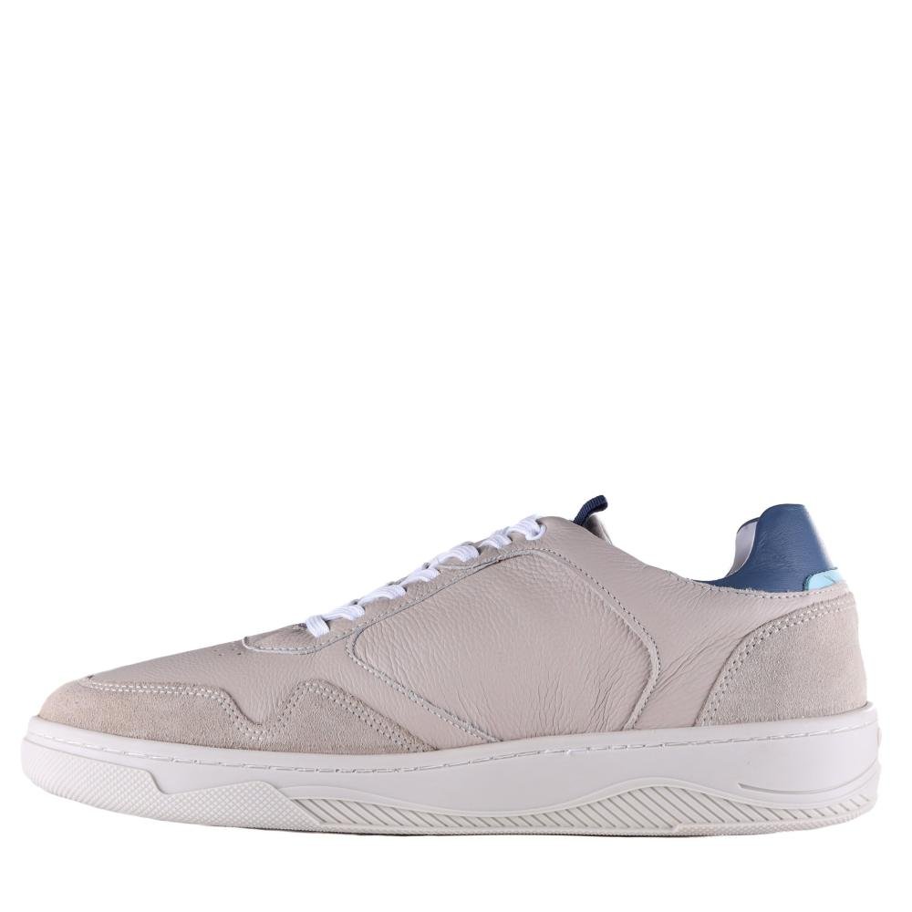 Sapatênis Masculino Ferracini Yankee 7487-683 Cinza/Areia Bege/Azul/Laranja 3