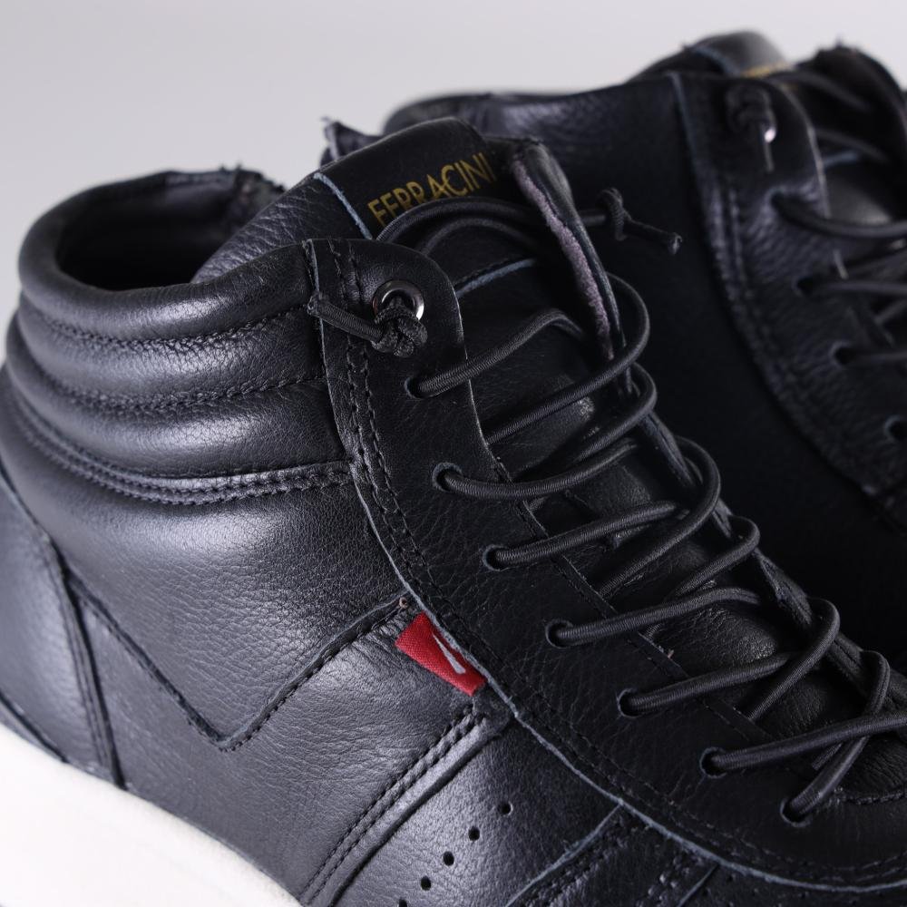 Tênis Masculino Ferracini Dixon Cano Alto 7110-617 Preto Preto 4