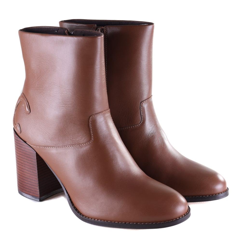 Bota Feminina Capodarte com Salto Bloco 4019027 Mogno Marrom 5