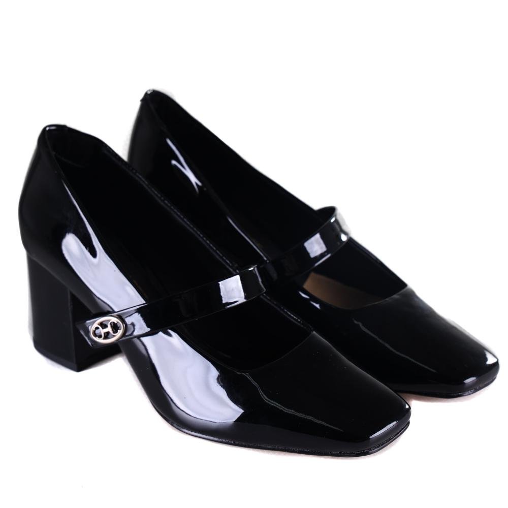 Sapato Feminino Capodarte Boneca 4018944 Preto Verniz Preto 3