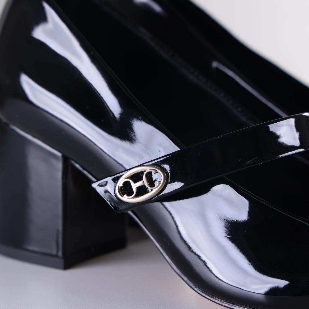 Sapato Feminino Capodarte Boneca 4018944 Preto Verniz Preto 4