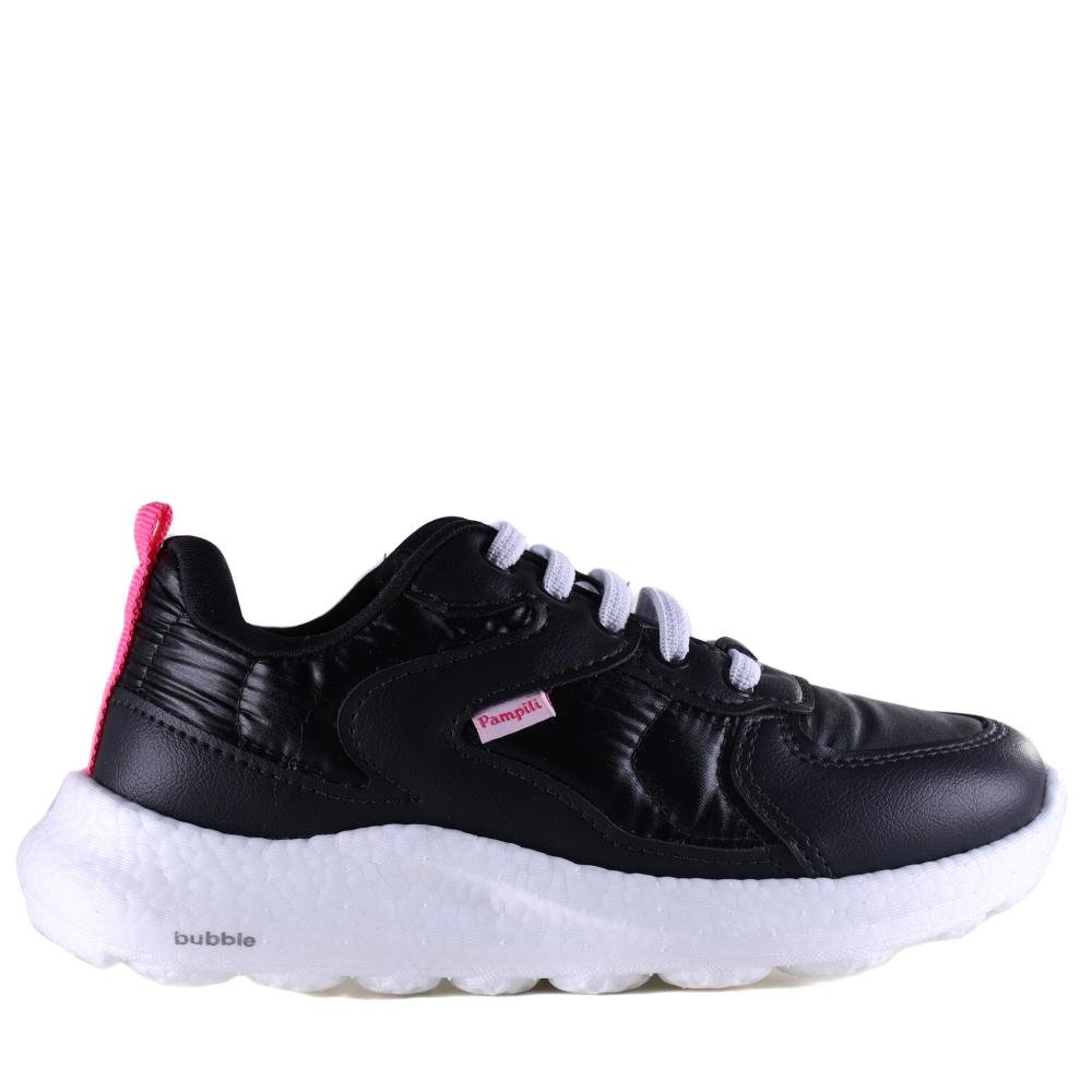 Tênis Infantil Feminino Pampili com Solado Bubble 746.014.000 Preto