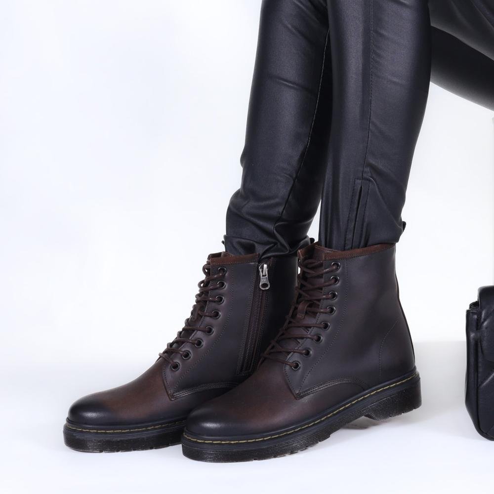 Bota Coturno Feminina Zariff Way003 Brow Marrom 6