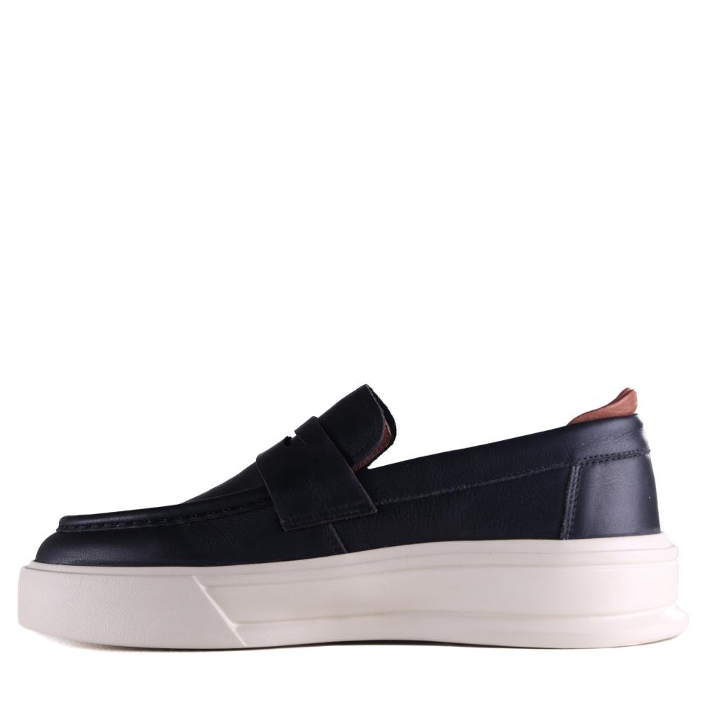 Sapato Masculino Zariff Casual em Couro Bea006 Preto Preto 2