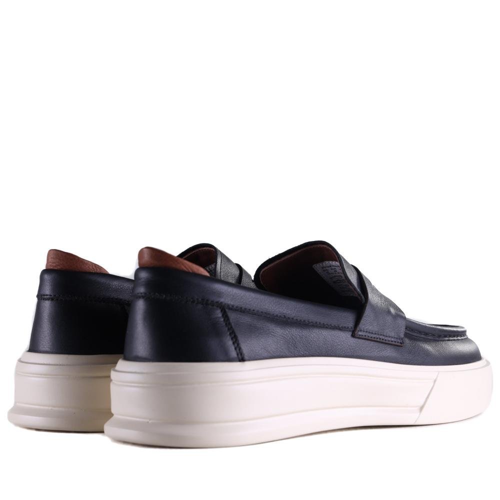 Sapato Masculino Zariff Casual em Couro Bea006 Preto Preto 5