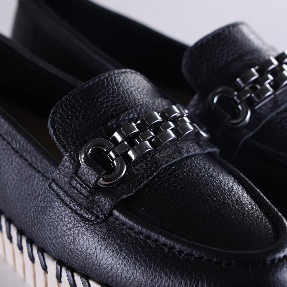 Mocassim Bottero Feminino 369503 Preto Preto 4