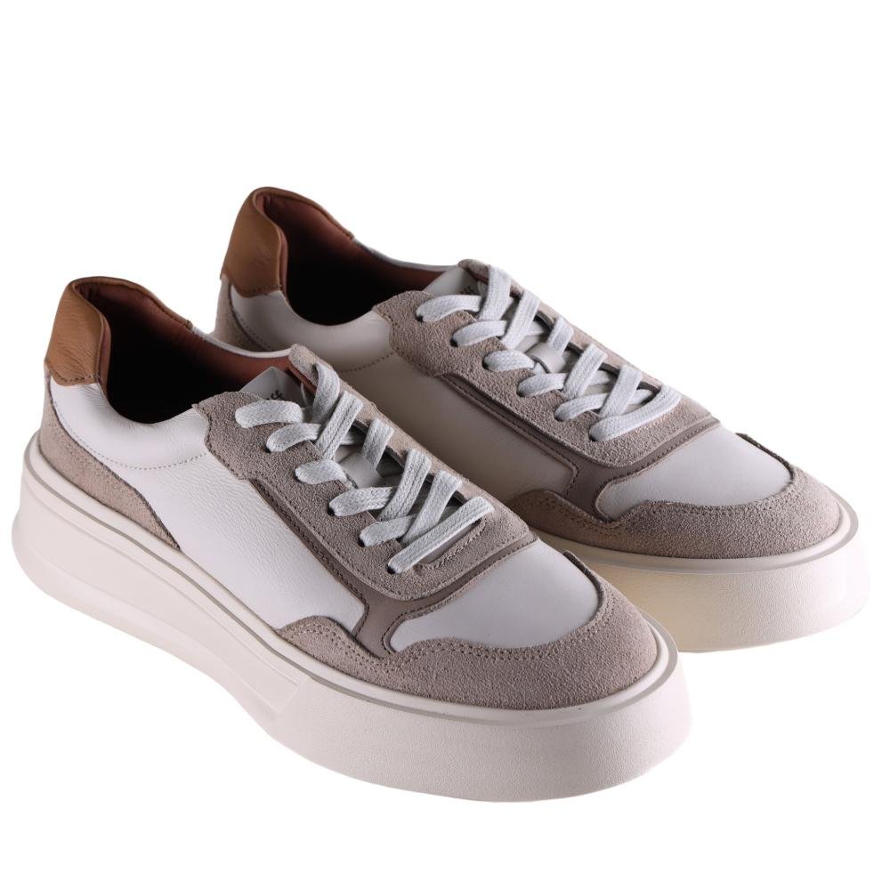 Tênis Masculino Zariff Casual em Couro Bea004 Areia Bege 3