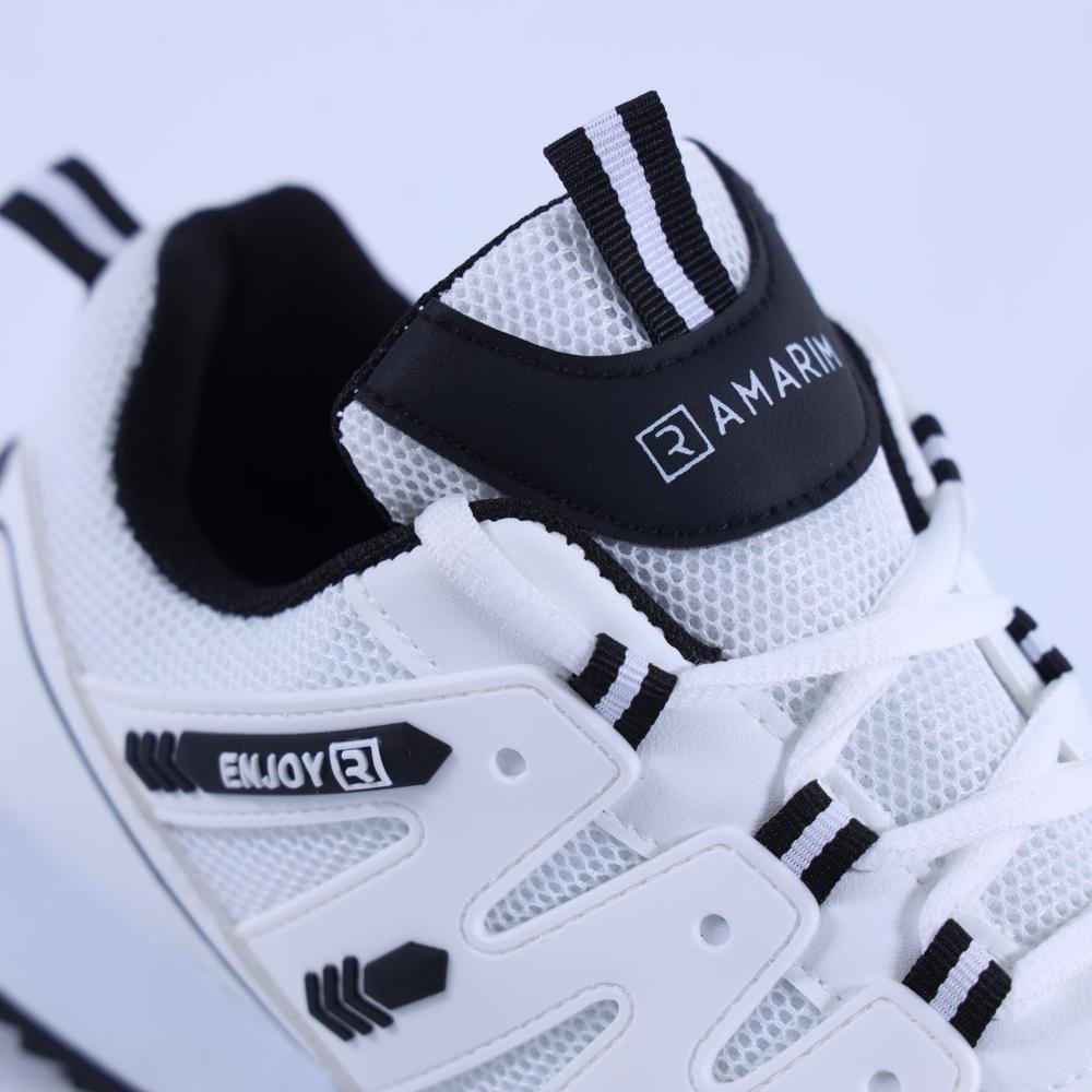 Tênis Feminino Casual Ramarim 25-95131 Branco/Preto Branco 5