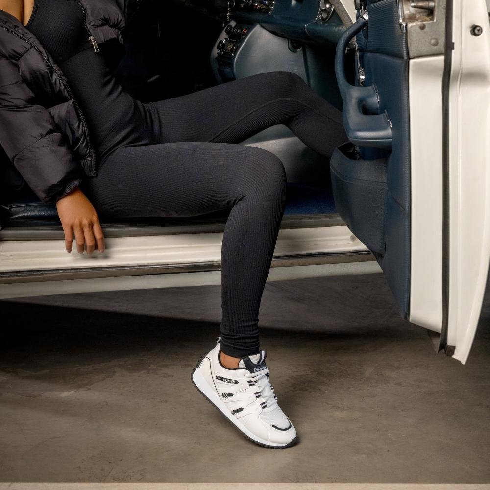 Tênis Feminino Casual Ramarim 25-95131 Branco/Preto Branco 6