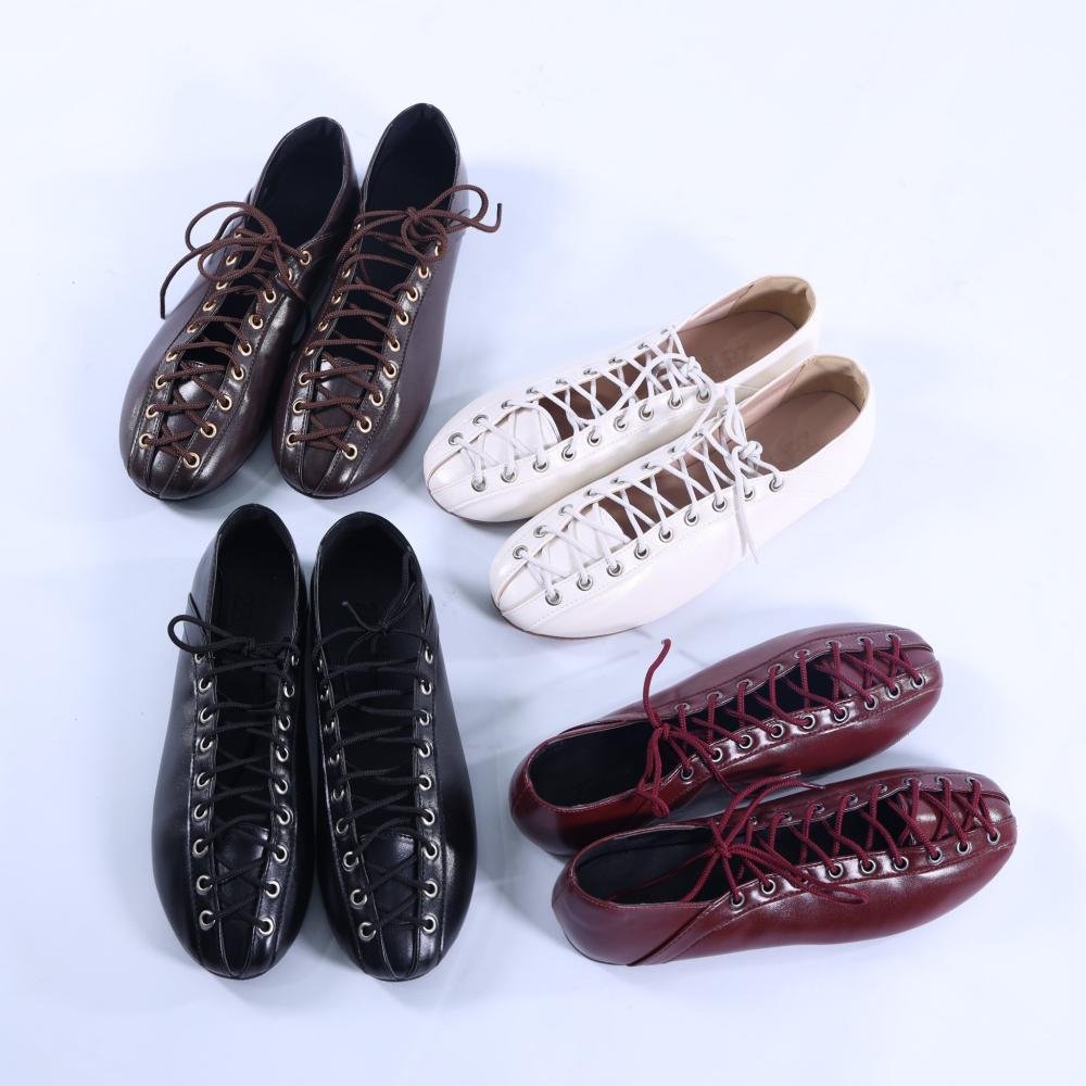 Sapatilha Ballerina Zariff com Amarração 4592-89880 Marsala Vermelho 17